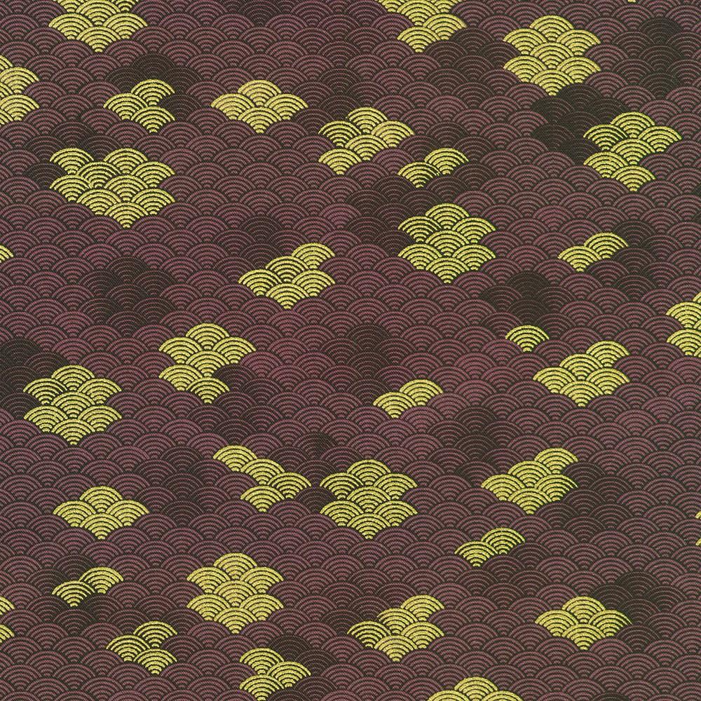 robert kaufman fabrics SRKDM-23513-24 PLUM from Imperial Collection - Graceful Cranes