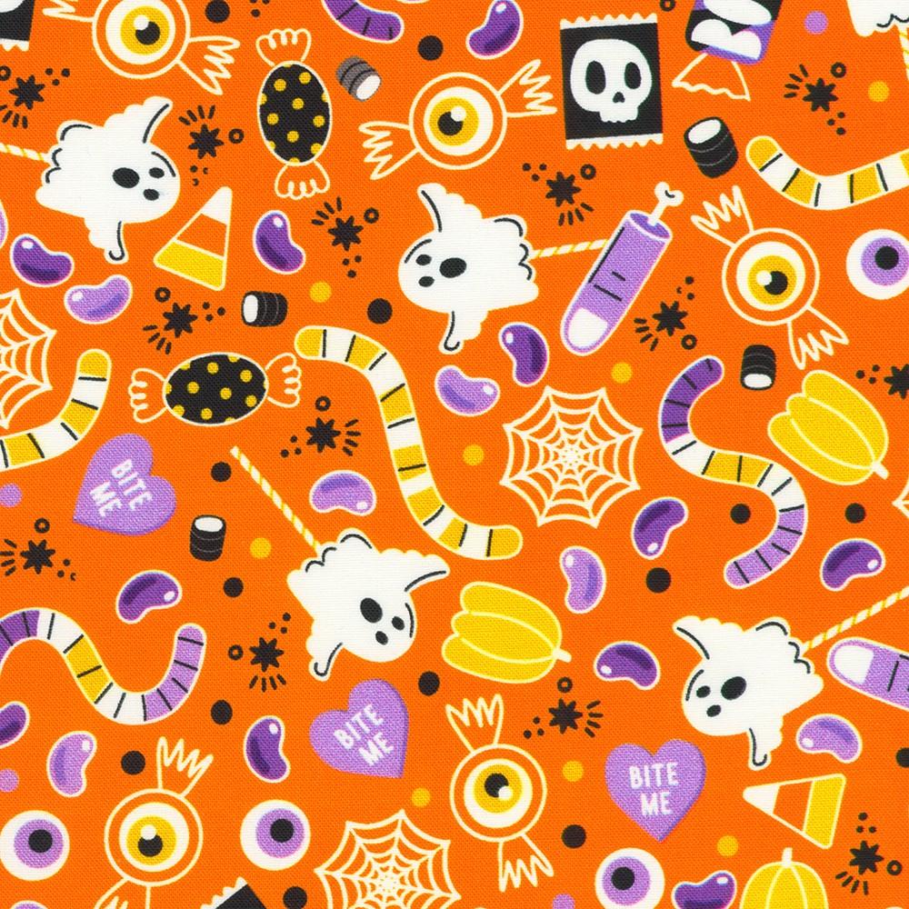Robert Kaufman Fabrics SRKDO-23743-148 PUMPKIN From Lights Out