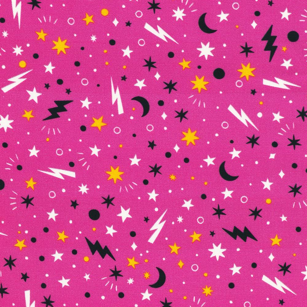 robert kaufman fabrics SRKDO-23744-351 CANDY PINK from Lights Out