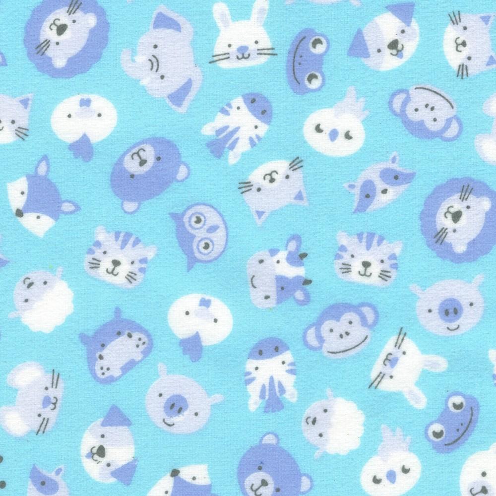 robert kaufman fabrics SRKF-22728-70 AQUA from Cozy Cotton Flannel