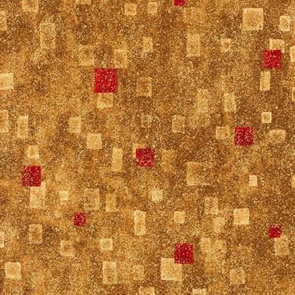robert kaufman fabrics SRKM-17181-3 RED from Gustav Klimt
