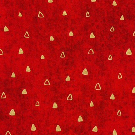 robert kaufman fabrics SRKM-17182-3 RED from Gustav Klimt