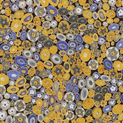 robert kaufman fabrics SRKM-17183-72 COBALT from Gustav Klimt