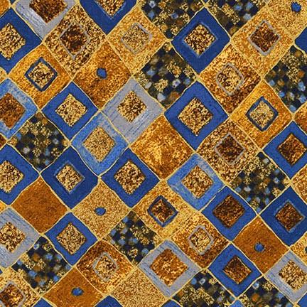Robert Kaufman Fabrics SRKM-17184-72 COBALT From Gustav Klimt