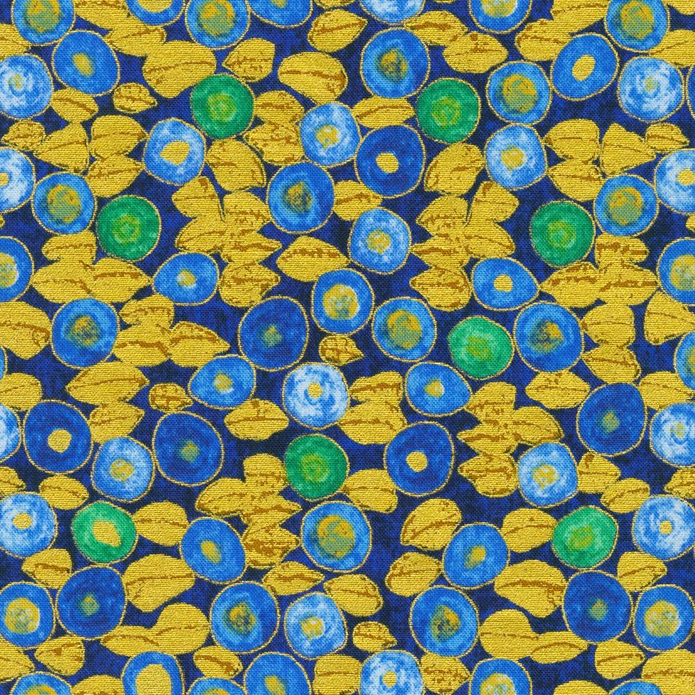 robert kaufman fabrics SRKM-21351-74 SAPPHIRE from Gustav Klimt