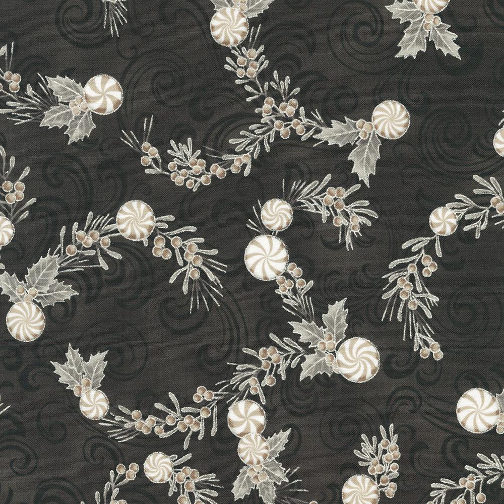 Robert Kaufman Fabrics SRKM-22947-304 SHADOW From Holiday Flourish-Peppermint Twist