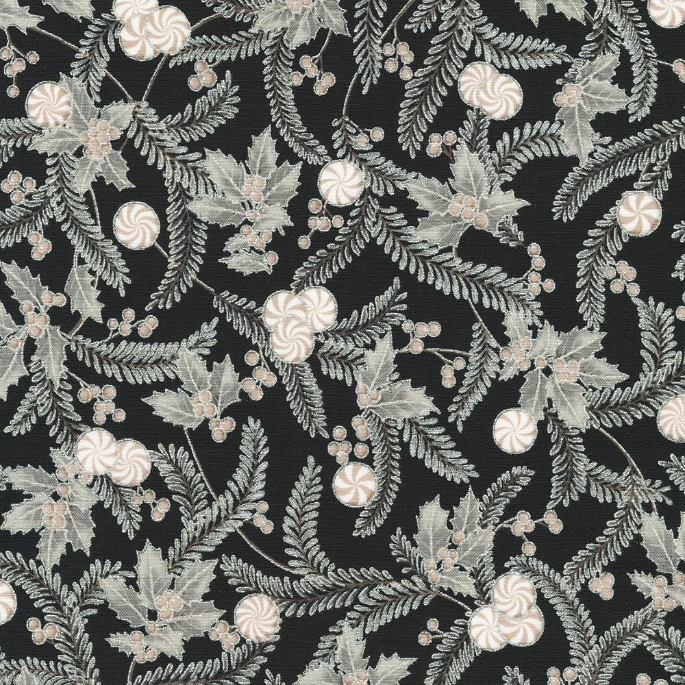 robert kaufman fabrics SRKM-22948-304 SHADOW from Holiday Flourish-Peppermint Twist
