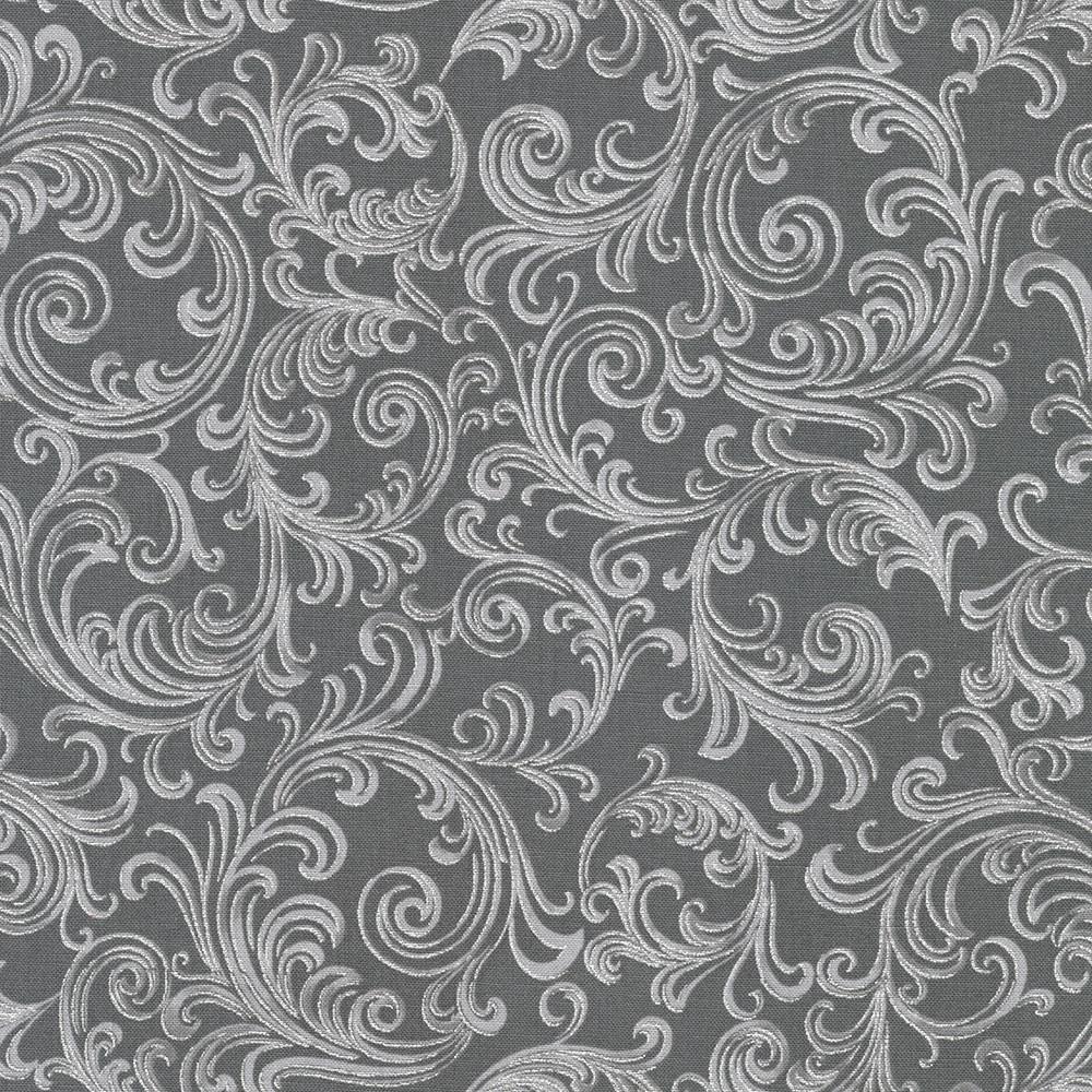 Robert Kaufman Fabrics SRKM-22949-305 GRAPHITE From Holiday Flourish-Peppermint Twist