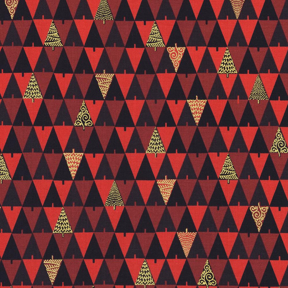robert kaufman fabrics SRKM-22951-113 CRANBERRY from Holiday Flourish-Peppermint Twist