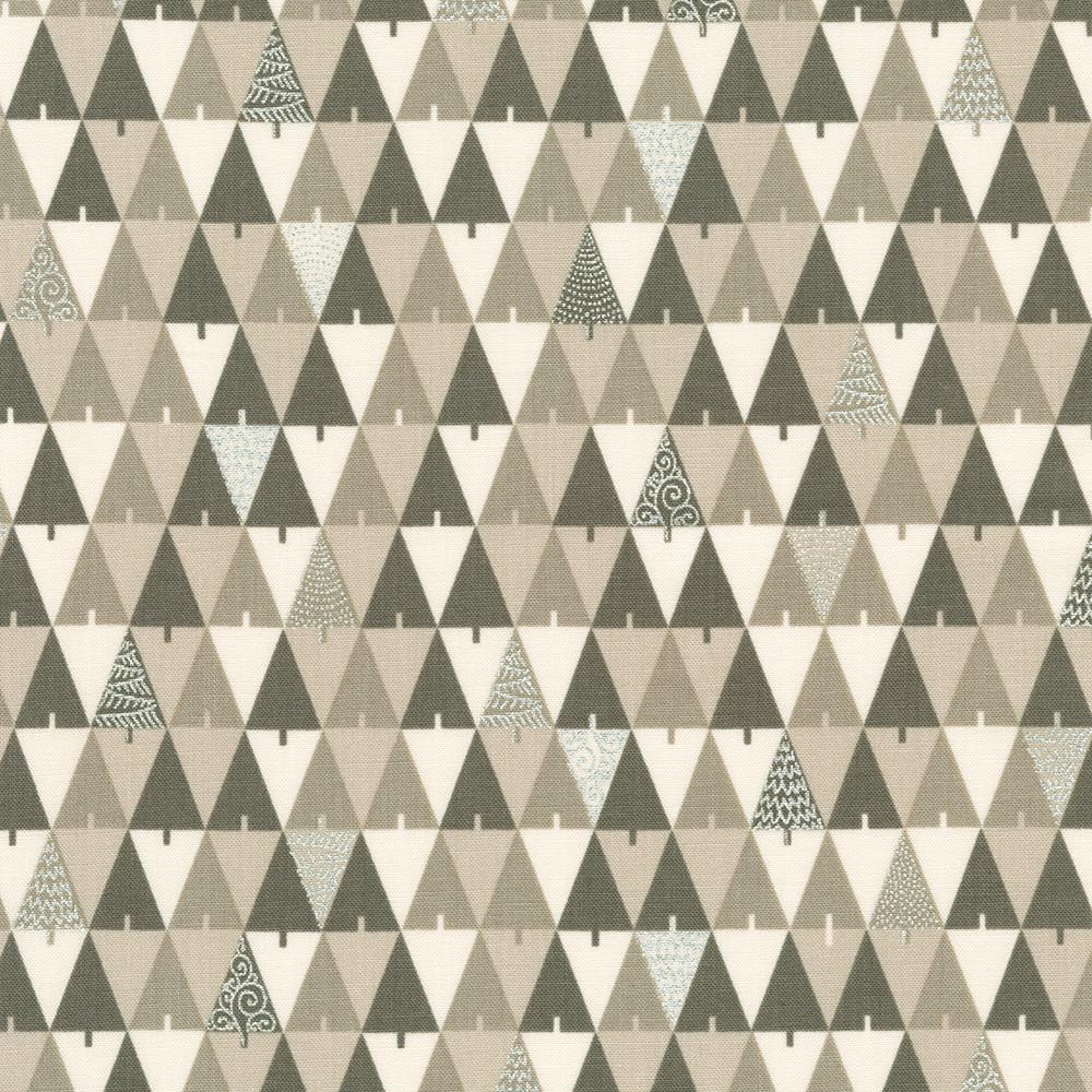 robert kaufman fabrics SRKM-22951-160 TAUPE from Holiday Flourish-Peppermint Twist
