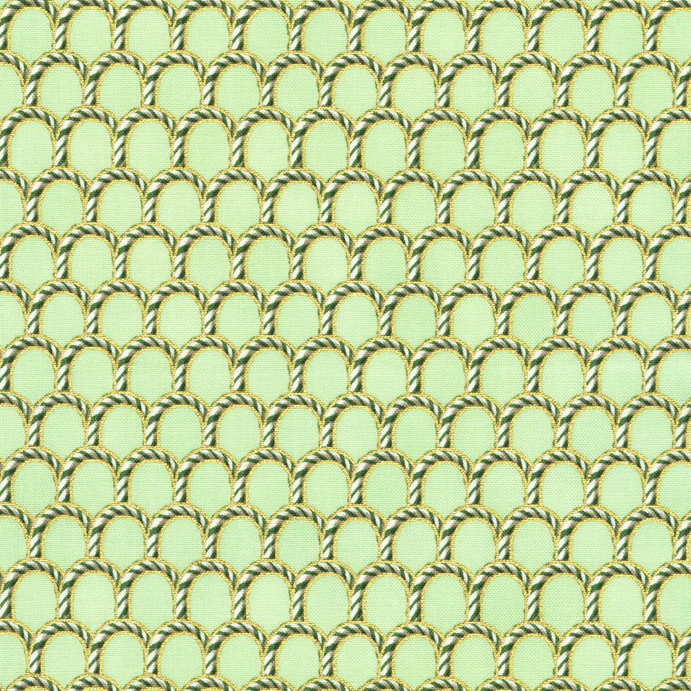 Robert Kaufman Fabrics SRKM-22952-34 SAGE From Holiday Flourish-Peppermint Twist
