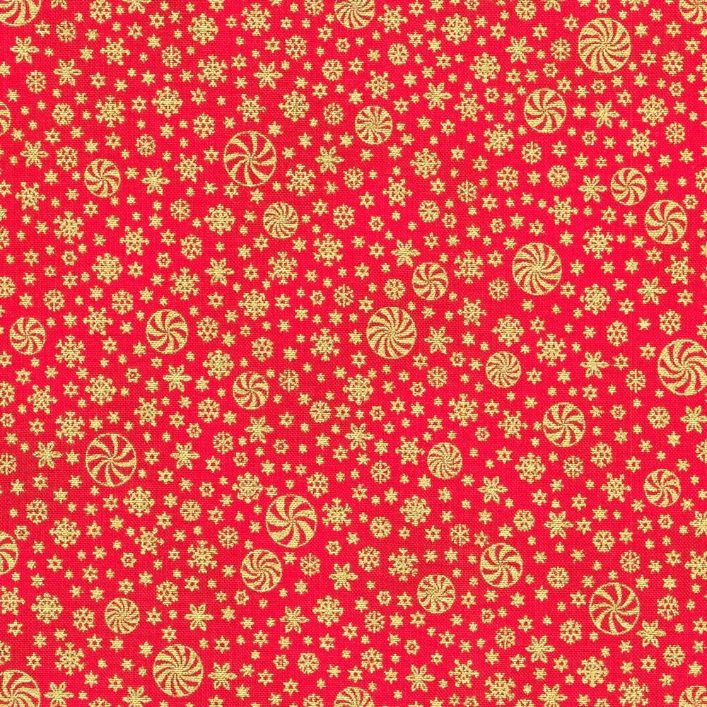robert kaufman fabrics SRKM-22953-93 SCARLET from Holiday Flourish-Peppermint Twist