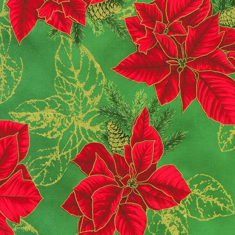 robert kaufman fabrics SRKM-23700-34 SAGE from Holiday Flourish - Forest Glen