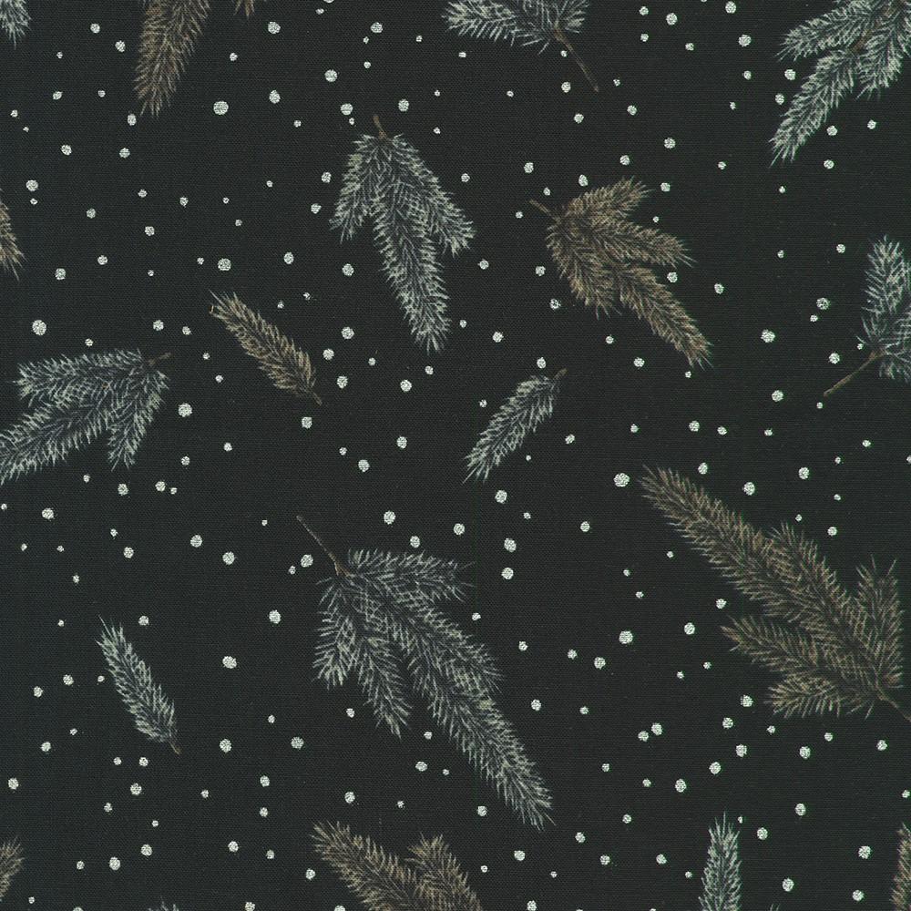Robert Kaufman Fabrics SRKM-23703-304 SHADOW From Holiday Flourish - Forest Glen
