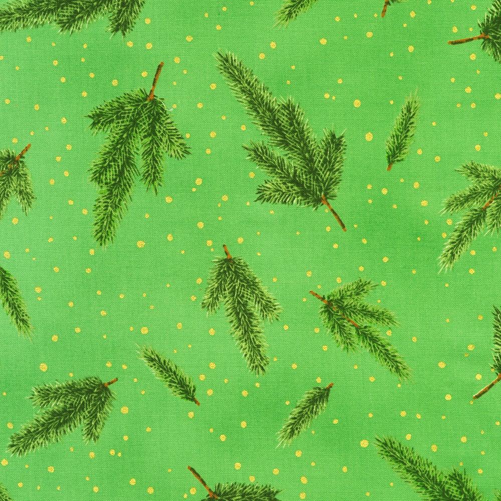 robert kaufman fabrics SRKM-23703-34 SAGE from Holiday Flourish - Forest Glen