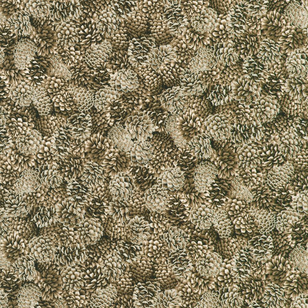robert kaufman fabrics SRKM-23704-160 TAUPE from Holiday Flourish - Forest Glen