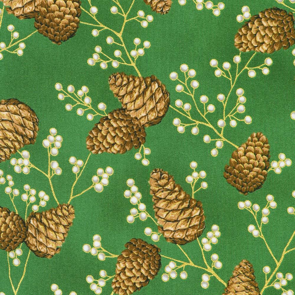 robert kaufman fabrics SRKM-23705-47 GRASS from Holiday Flourish - Forest Glen