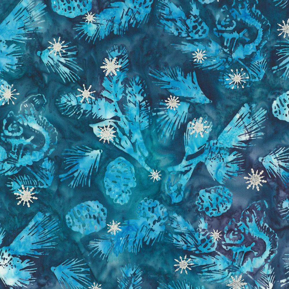 Robert Kaufman Fabrics SRKM-23963-246 WATER From Artisan Batiks: Evergreen Ice