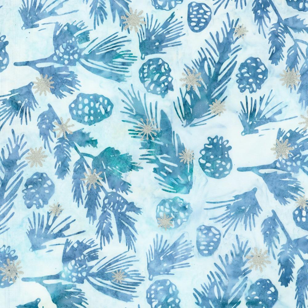 robert kaufman fabrics SRKM-23964-65 POWDER from Artisan Batiks: Evergreen Ice