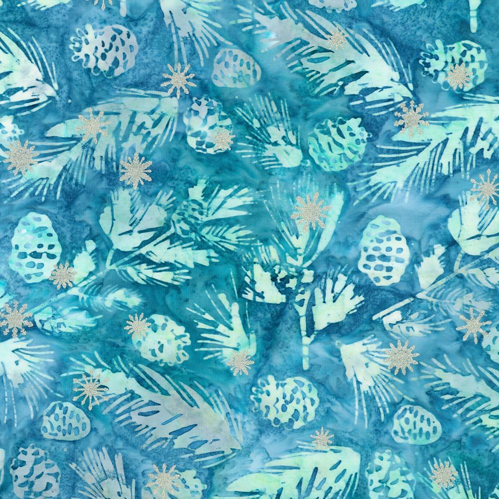 robert kaufman fabrics SRKM-23964-68 DUSTY BLUE from Artisan Batiks: Evergreen Ice