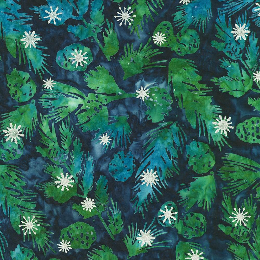 robert kaufman fabrics SRKM-23964-69 MIDNIGHT from Artisan Batiks: Evergreen Ice