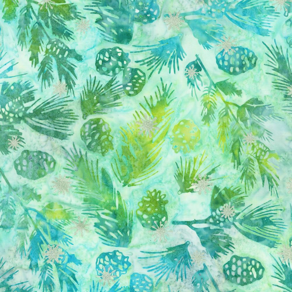 robert kaufman fabrics SRKM-23964-81 TURQUOISE from Artisan Batiks: Evergreen Ice