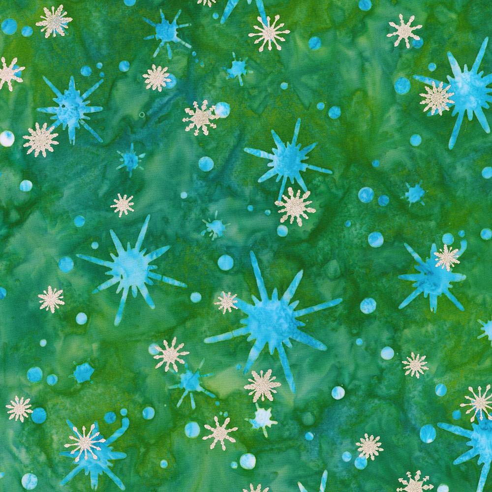 Robert Kaufman Fabrics SRKM-23965-40 EMERALD From Artisan Batiks: Evergreen Ice