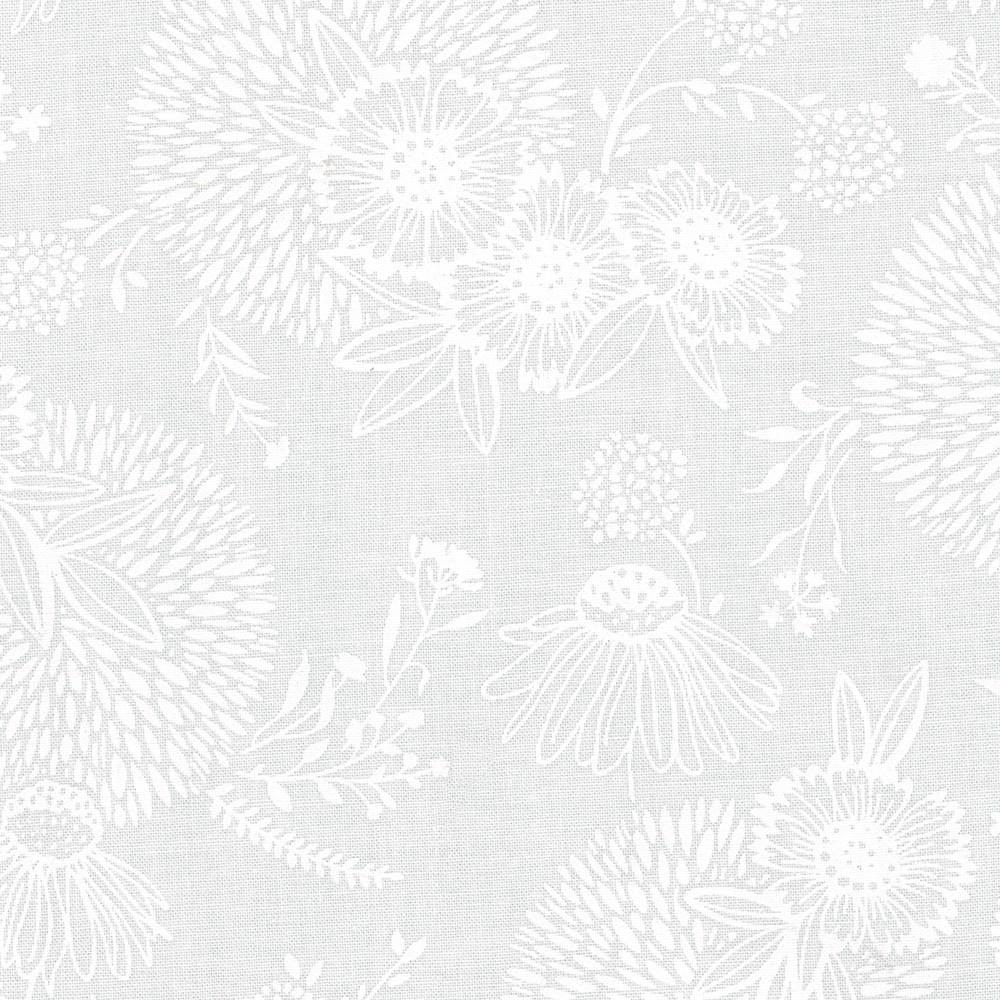 robert kaufman fabrics WEL-23348-1 WHITE by Vanessa Lillrose & Linda Fitch from Wishwell: Alabaster Hues