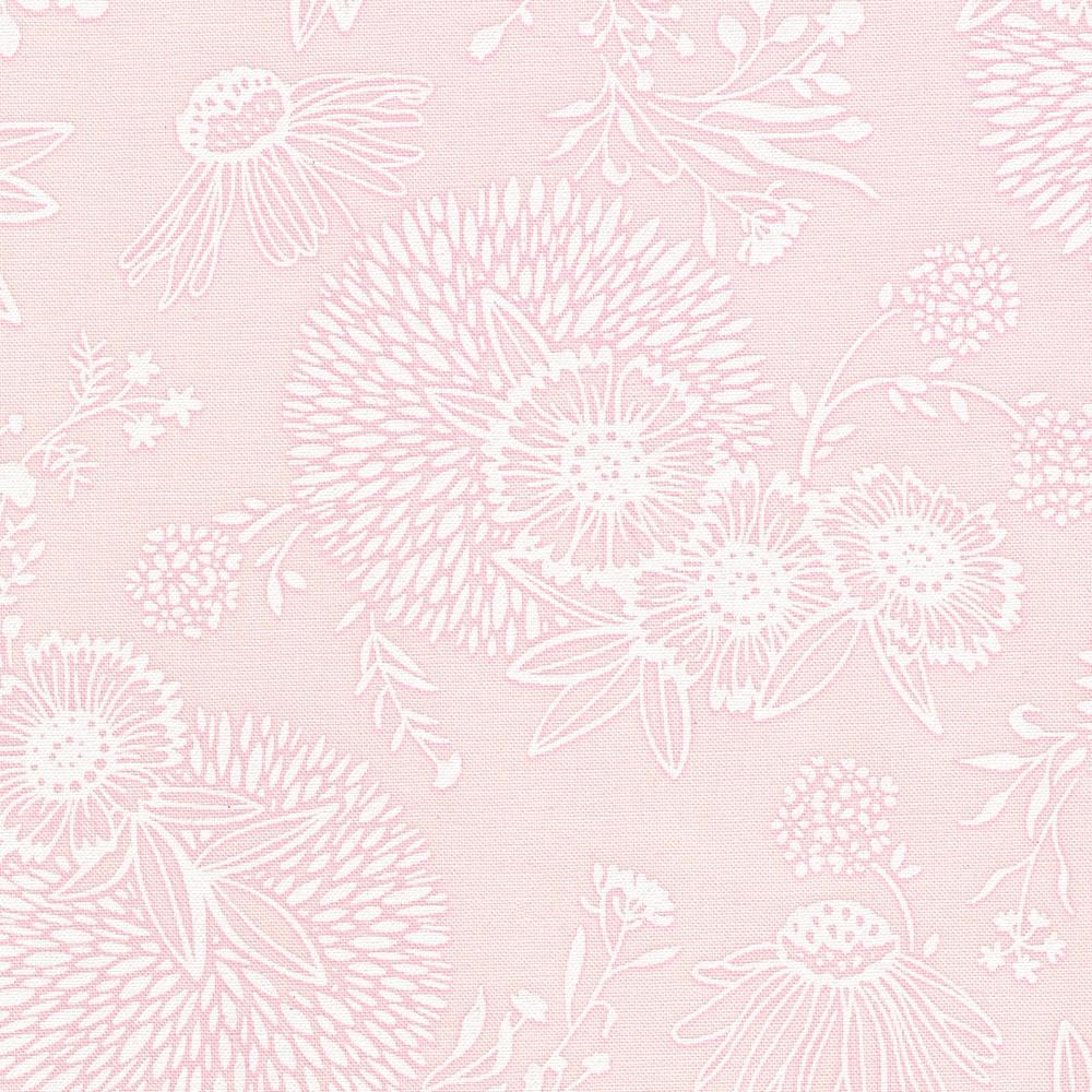 robert kaufman fabrics WEL-23348-416 PEARL PINK by Vanessa Lillrose & Linda Fitch from Wishwell: Alabaster Hues