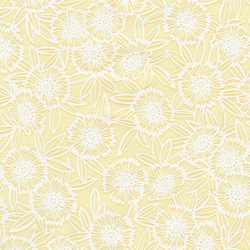robert kaufman fabrics WEL-23350-130 SUNSHINE by Vanessa Lillrose & Linda Fitch from Wishwell: Alabaster Hues