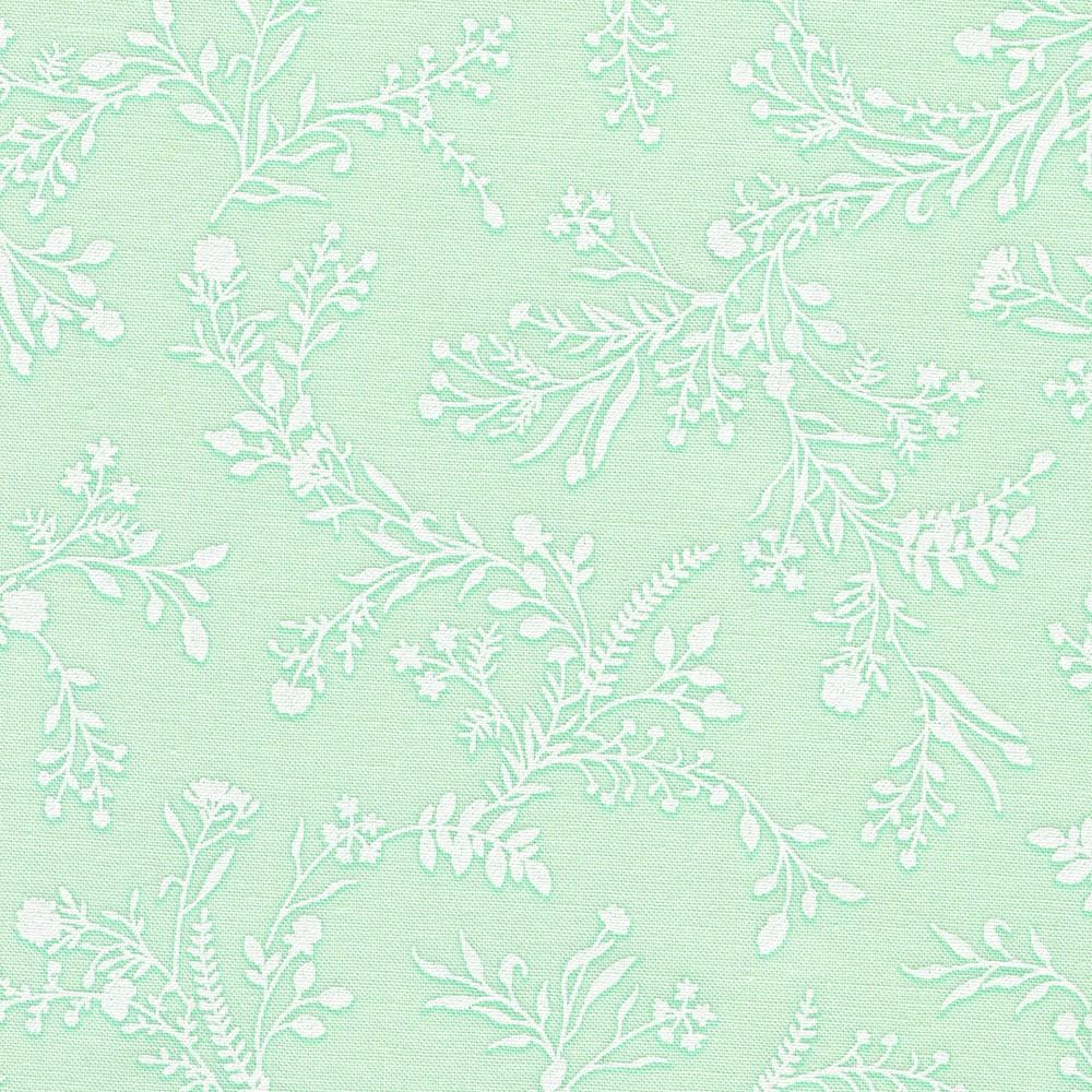 robert kaufman fabrics WEL-23351-32 MINT by Vanessa Lillrose & Linda Fitch from Wishwell: Alabaster Hues