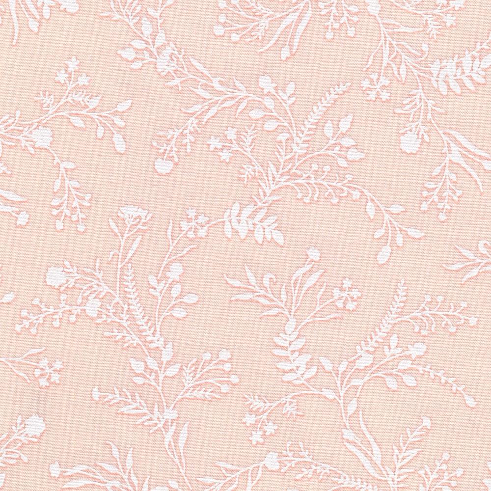 robert kaufman fabrics WEL-23351-362 ICE PEACH by Vanessa Lillrose & Linda Fitch from Wishwell: Alabaster Hues