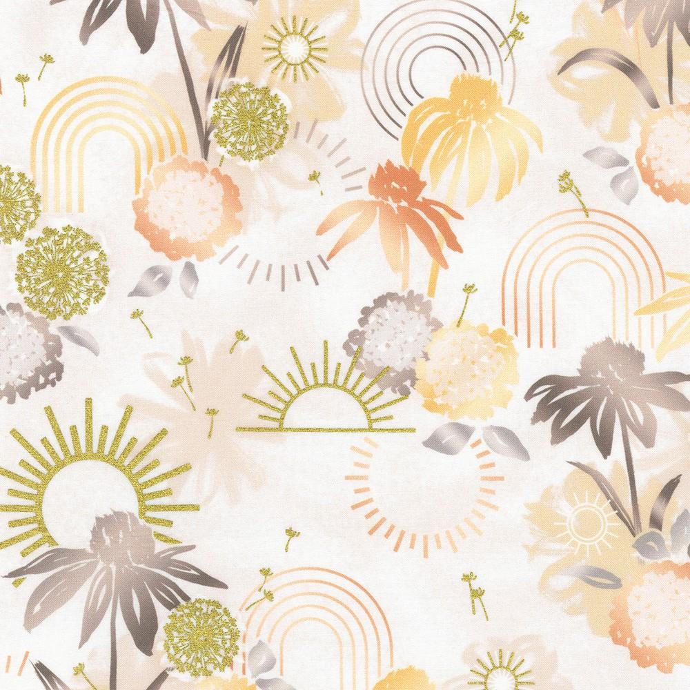 robert kaufman fabrics WELDM-22874-14 NATURAL by Vanessa Lillrose & Linda Fitch from Wishwell: Summerstone