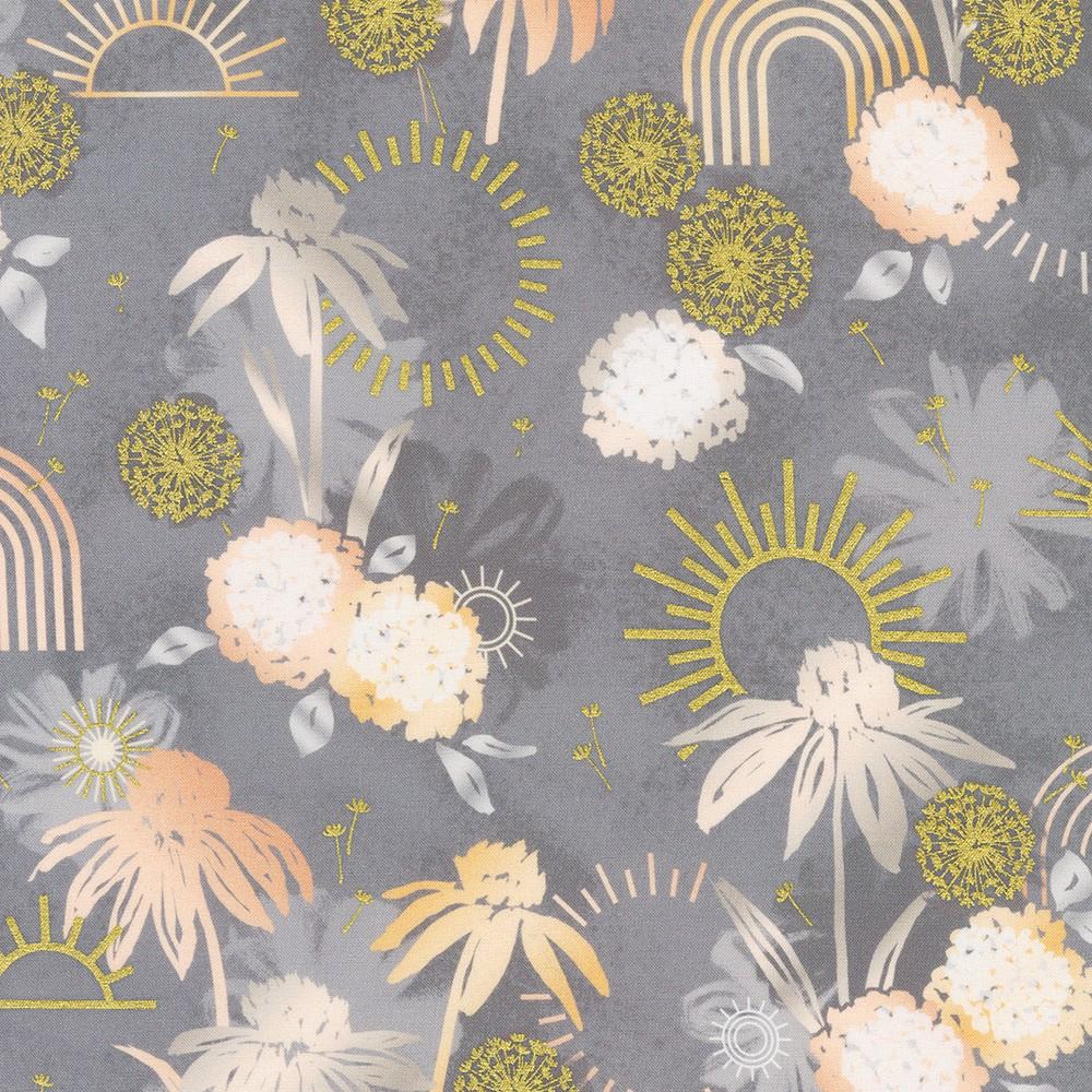 Robert Kaufman Fabrics WELDM-22874-183 PEWTER By Vanessa Lillrose & Linda Fitch From Wishwell: Summerstone