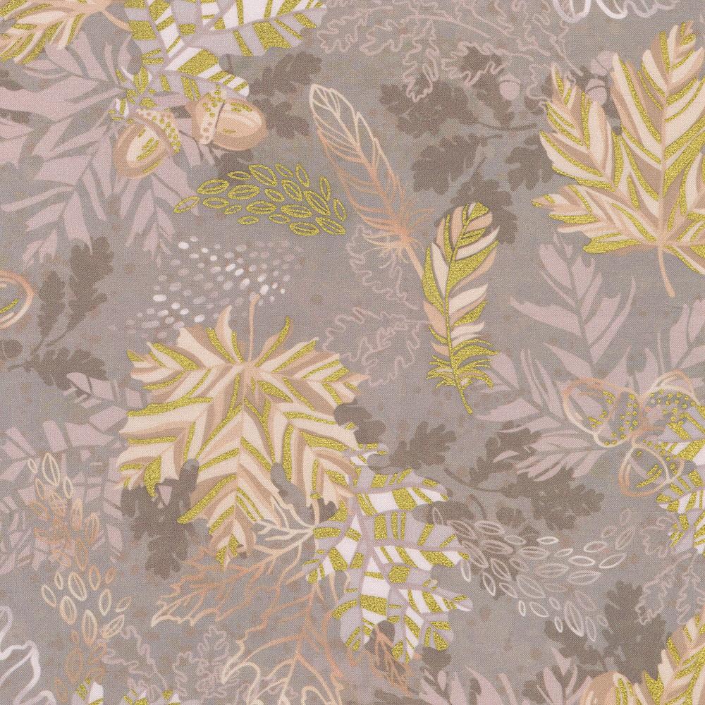 robert kaufman fabrics WELDM-23971-352 MUSHROOM by Vanessa Lillrose & Linda Fitch from Wishwell: Autumnstone