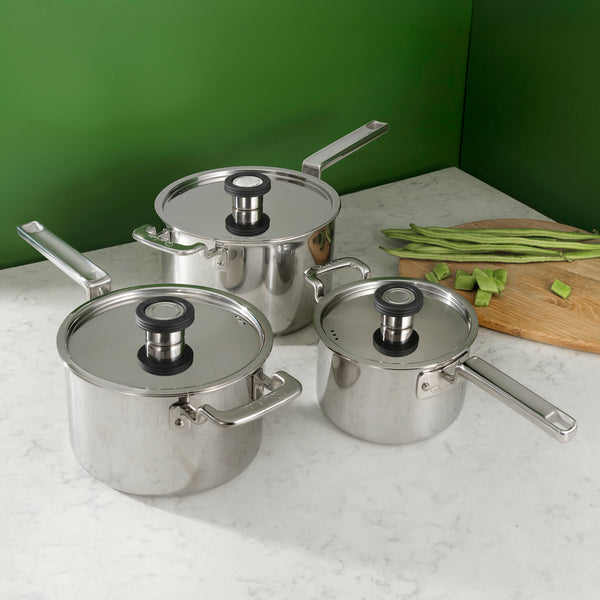 Robert Welch 316 Series Cookware Saucepan Set 3 Piece
