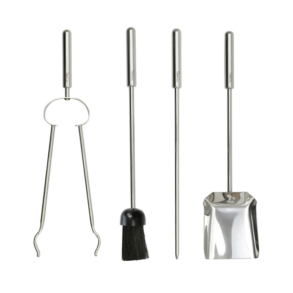 Robert Welch Brunel Short Fire Irons Set With Coal Tongs