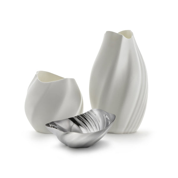 robert welch Cascade Dish Small and Vases Gift Set 3 Piece