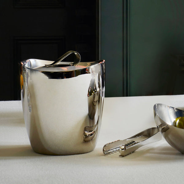 Robert Welch Drift Double Walled Ice Bucket With Bar Tongs