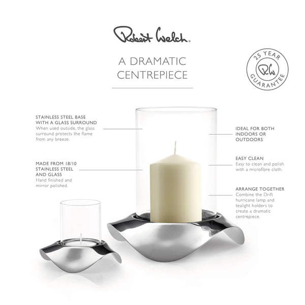 Robert Welch Drift Hurricane And Tealight Set 2 Piece