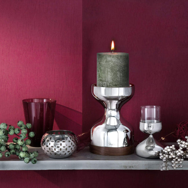 Robert Welch Fresh Olive Rustic Shine Pillar Candle 10cm