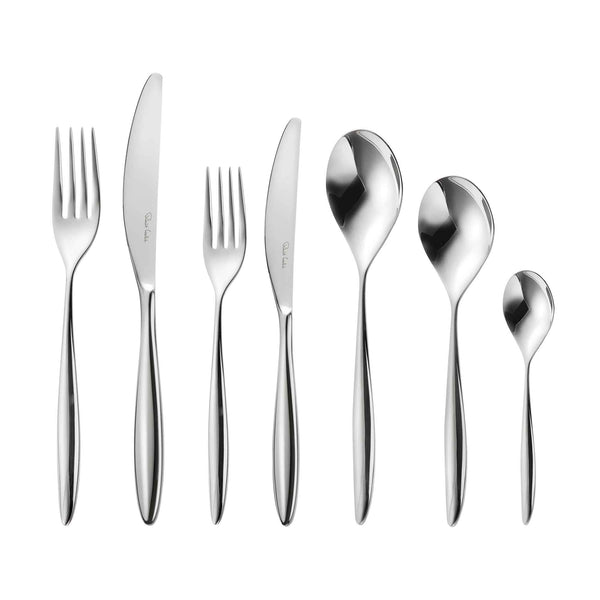 robert welch Hidcote Bright Cutlery Set 64 Piece for 8 People - 8 Free Steak Knives