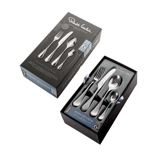 Robert Welch Honeybourne Bright Cutlery Set 24 Piece For 6 People