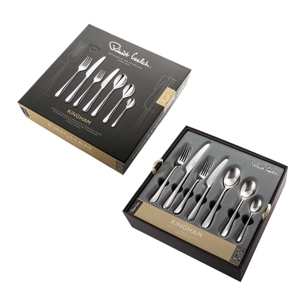Robert Welch Kingham Bright Cutlery Set 84 Piece For 12 People
