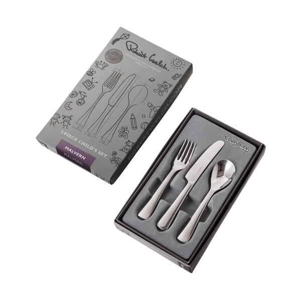 Robert Welch Malvern Bright Children's Cutlery Set 3 Piece