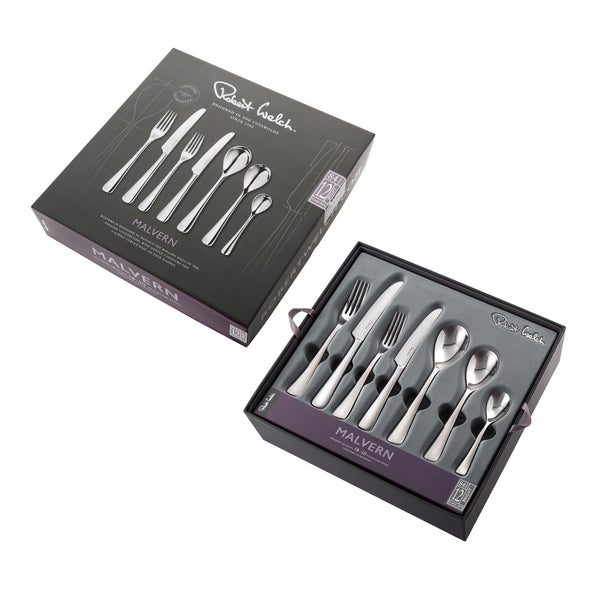 Robert Welch Malvern Bright Cutlery Set 84 Piece For 12 People