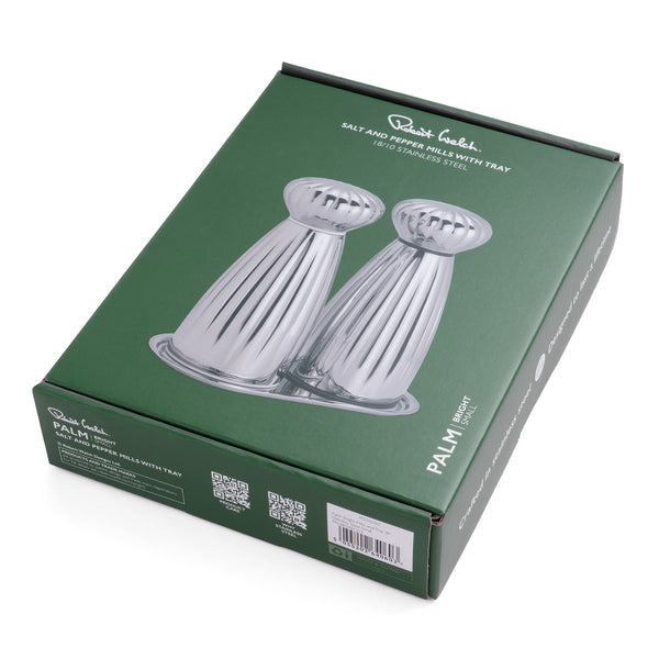 Robert Welch Palm Bright Stainless Steel Small Mills And Tray Set