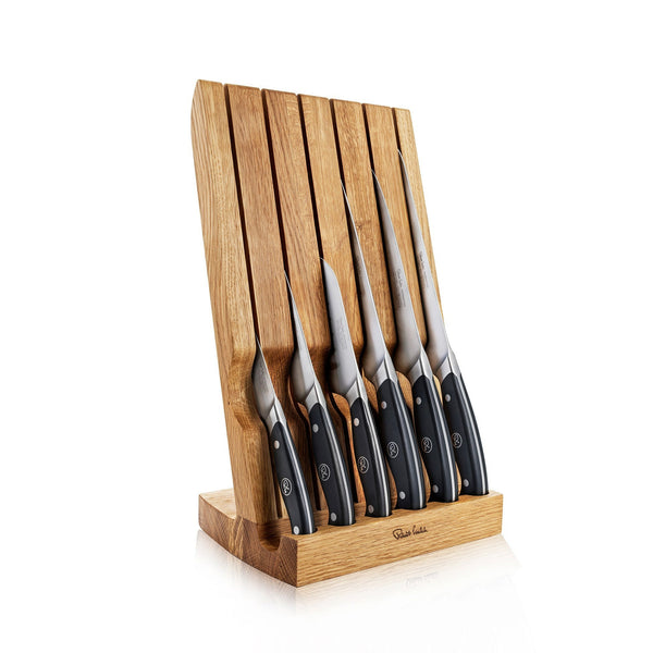 robert welch Professional Angle Oak Knife Block Set