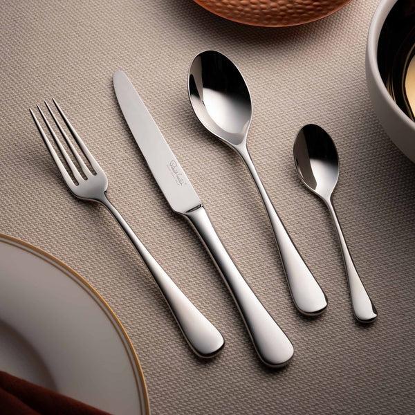 Robert Welch Radford Bright Cutlery Set 30 Piece For 6 People - 6 Free Steak Knives