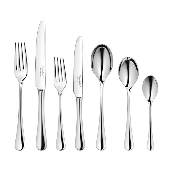 robert welch Radford Bright Cutlery Set 48 Piece for 6 People - 6 Free Steak Knives